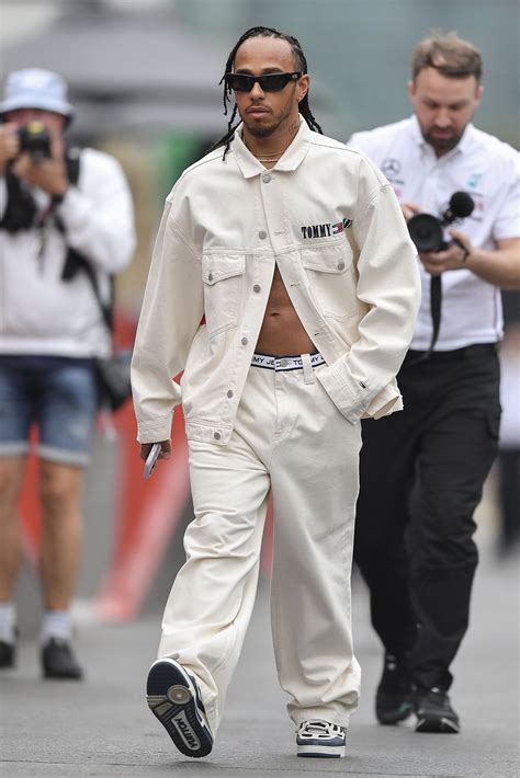 lewis Hamilton paddock outfits